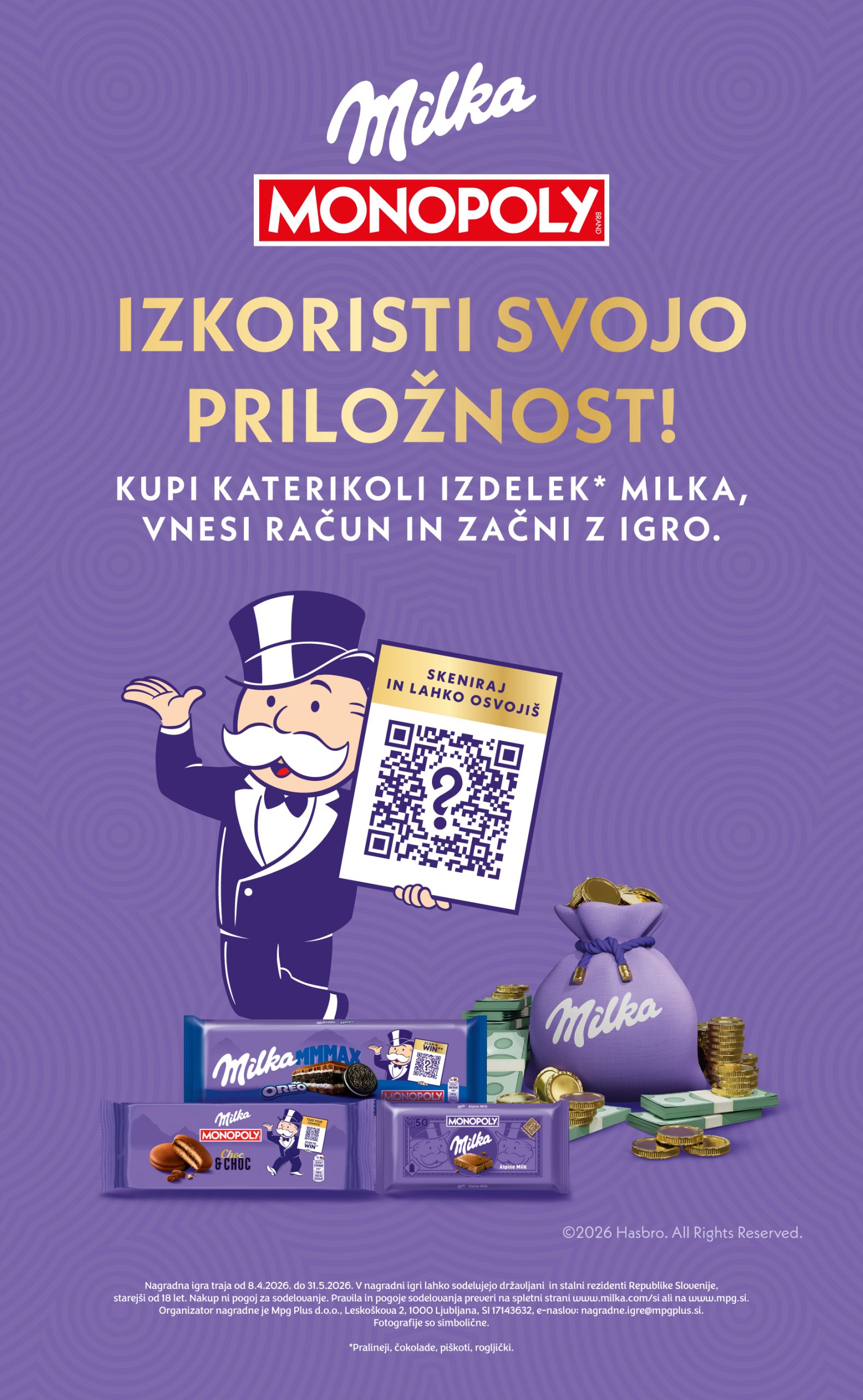 Nagradna igra: MILKA x MONOPOLY
