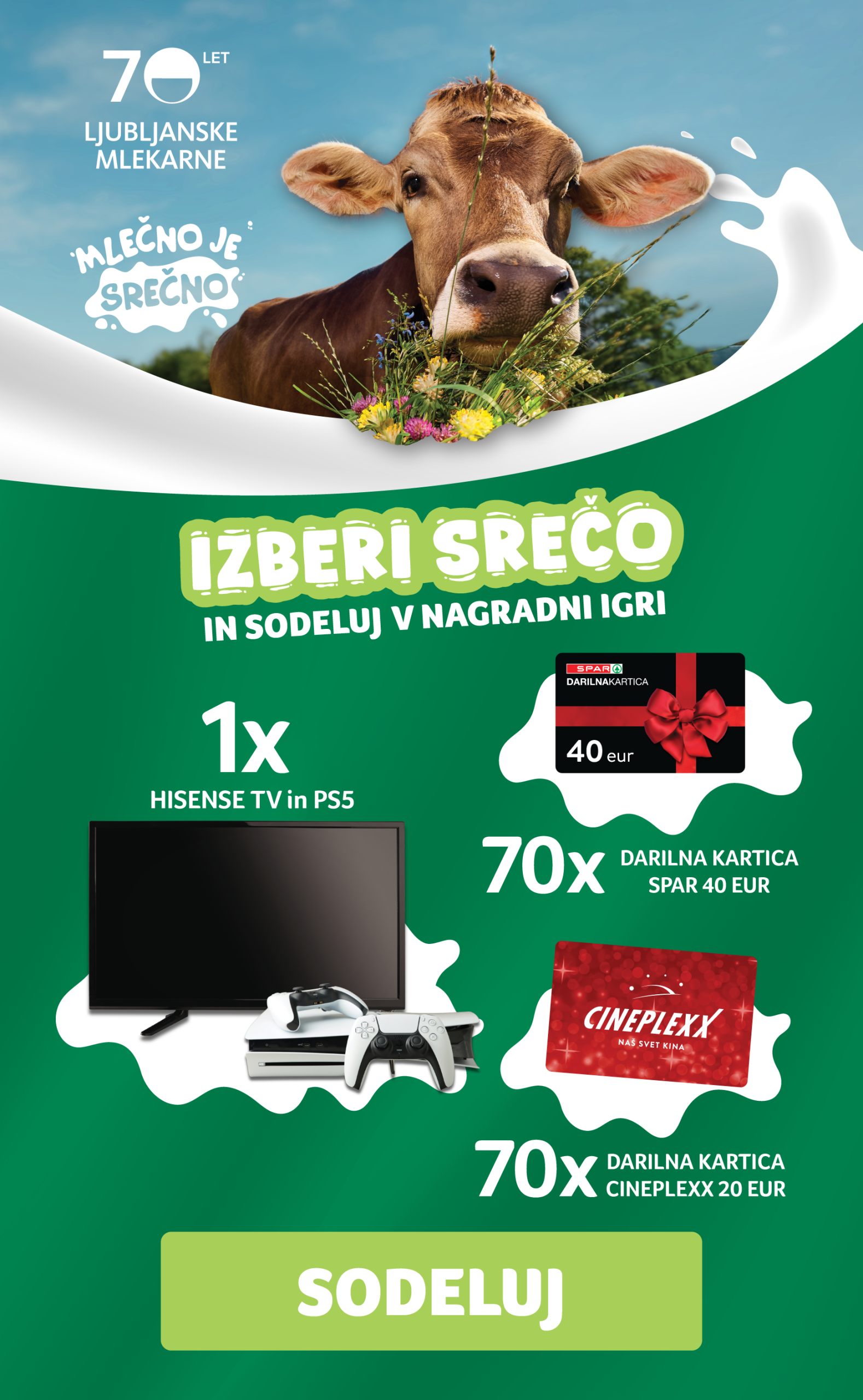 Nagradna igra: MLEČNO JE SREČNO